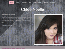 Tablet Screenshot of chloe-noelle.com
